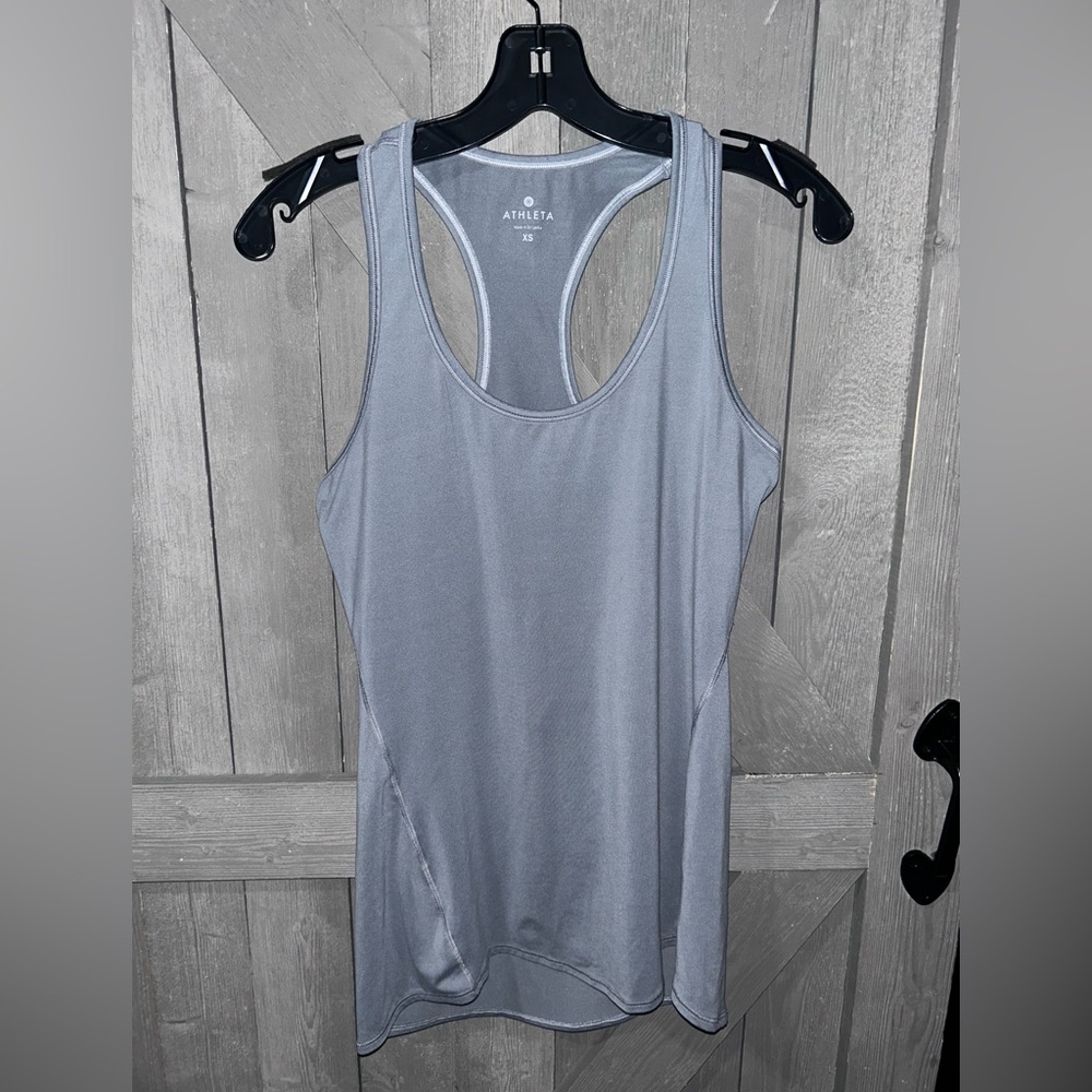 EUC Athleta Gray Tank Super Soft-Size XS